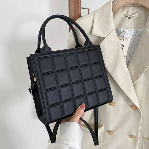 Nouveaux sacs à main de luxe Designer femmes sac à bandoulière mode Plaid PU cuir sacs à bandoulière carré petit haut-poignée sacs fourre-tout