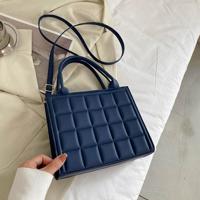 Nouveaux sacs à main de luxe Designer femmes sac à bandoulière mode Plaid PU cuir sacs à bandoulière carré petit haut-poignée sacs fourre-tout